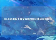 LOL手游美服下载全攻略及相关事项深度解析