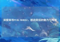 深度探寻PUBG MOBILE,移动竞技的魅力与辉煌