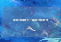 黄高校园里的三国杀热血传奇