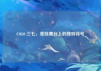 CSGO 三七,竞技舞台上的独特符号