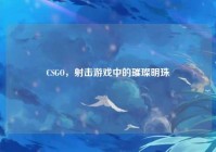 CSGO，射击游戏中的璀璨明珠