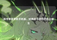 探寻拳皇单机手机版，经典格斗游戏的指尖新生