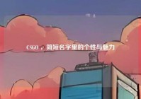 CSGO ，简短名字里的个性与魅力