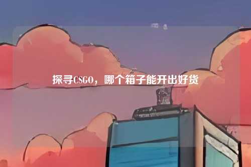 探寻CSGO，哪个箱子能开出好货