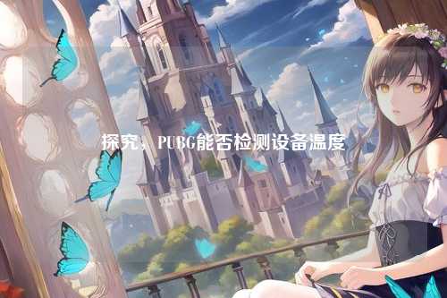 探究，PUBG能否检测设备温度